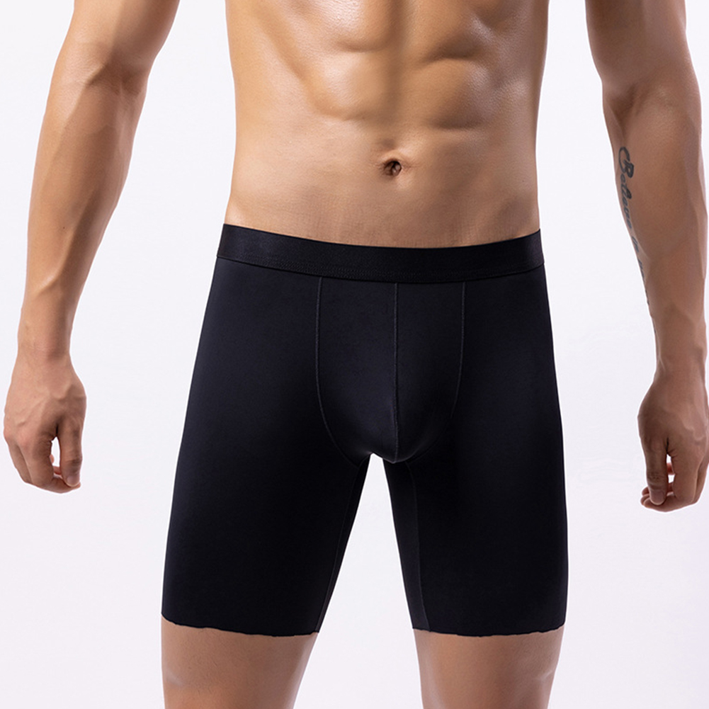 Men Ice Silk Long Leg Shorts B - Long Leg Trunk Men recension och pris