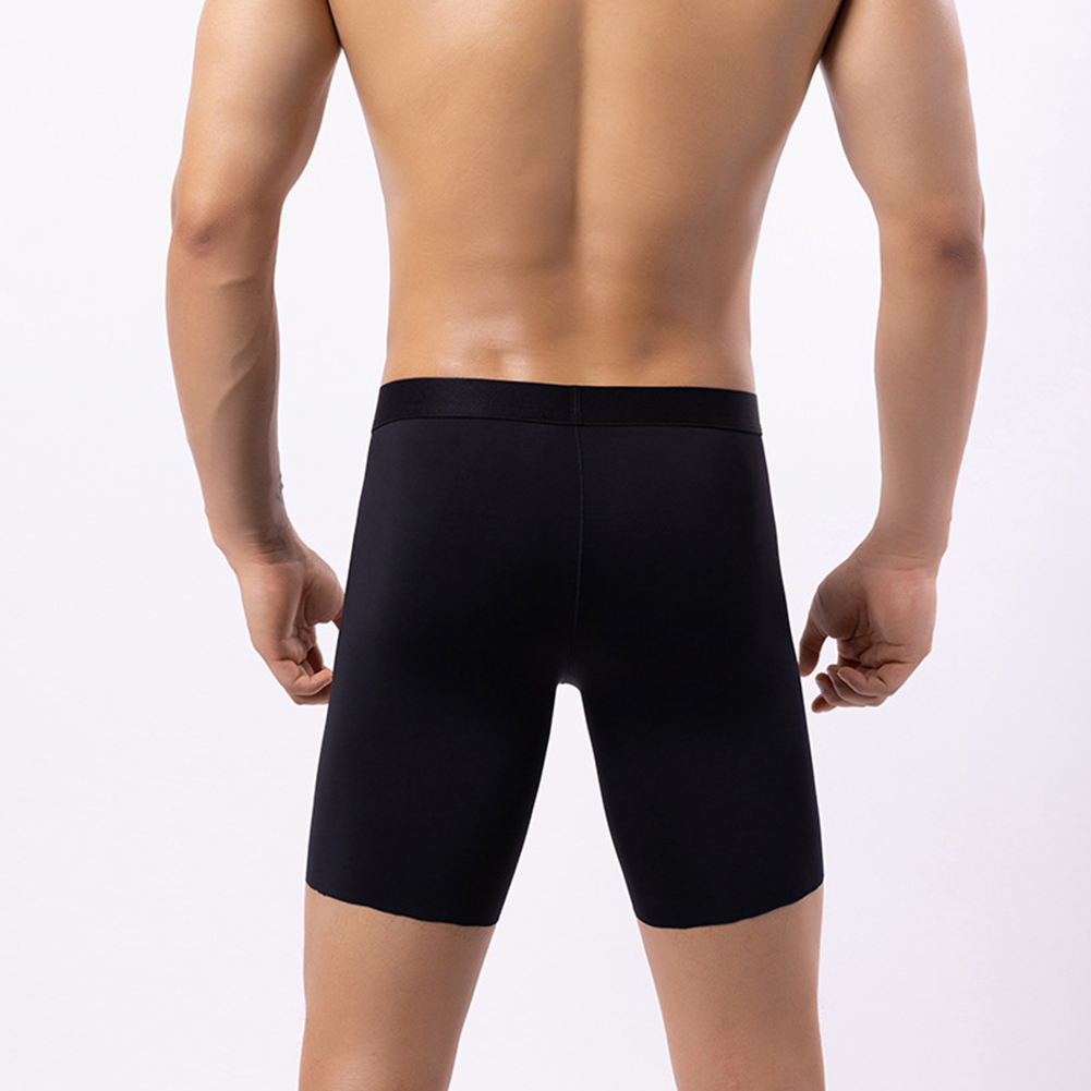Men Ice Silk Long Leg Shorts B - Long Leg Trunk Men recension och pris