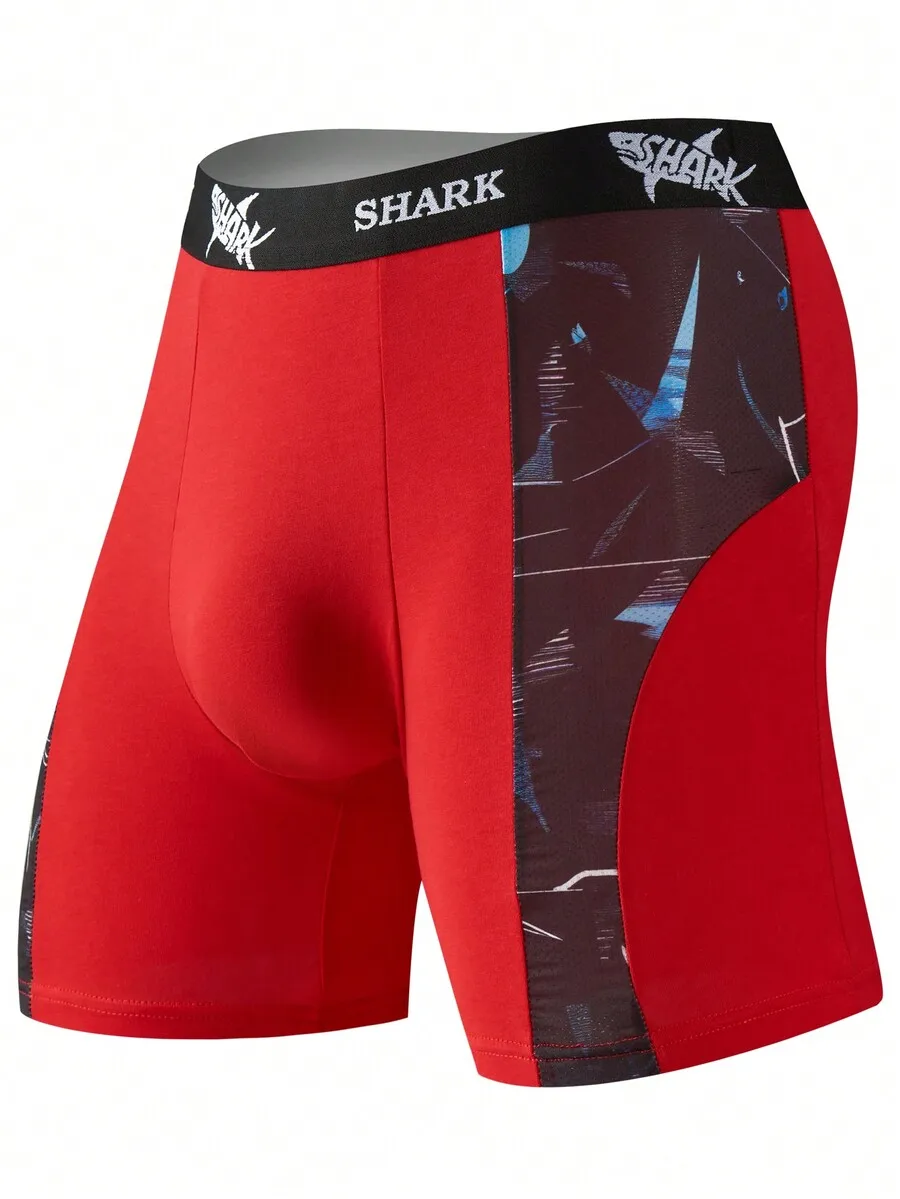 Red Spliced Mesh Boxer Shorts  - Mesh Sport Boxer recension och pris