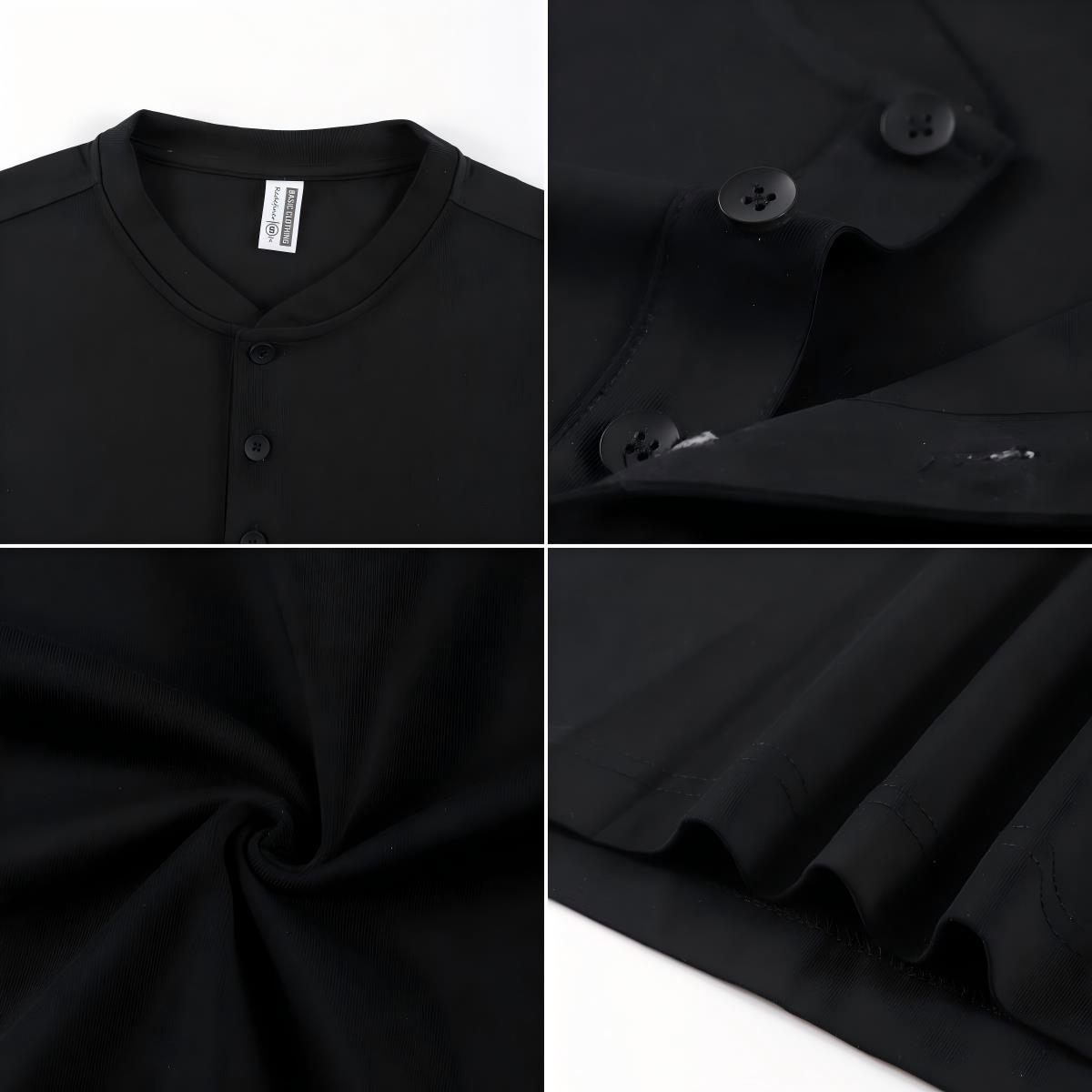 2026 NEW Solid Cotton Henley S - Undershirt Crew Neck recension och pris