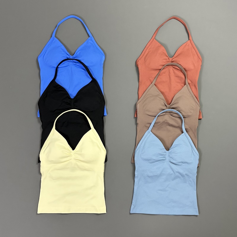 Sports Tank Top Women Halter V - Suspender Tank Top recension och pris