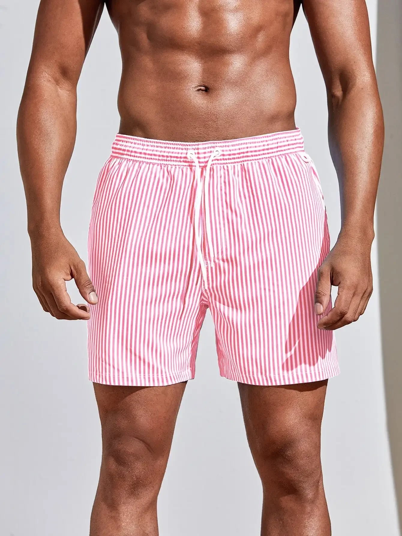 Men Vertical Striped Drawstrin - Bamboo Fiber Trunk recension och pris
