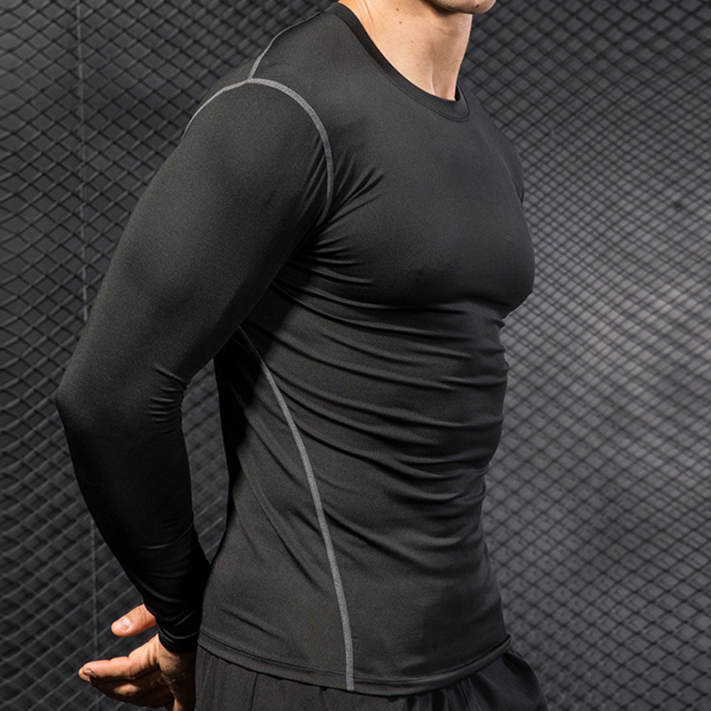 Men's Running Sports Long Slee - Base Layer Top recension och pris