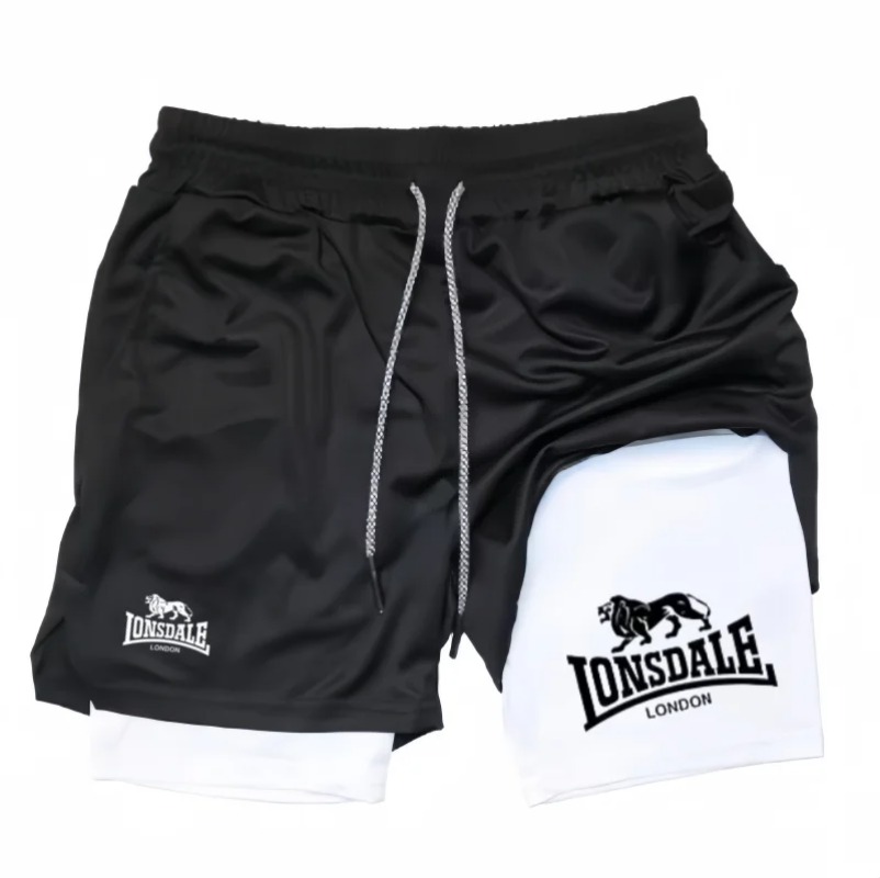 2in1 Running Shorts for Men Gy - Compression Shorts Athletes recension och pris