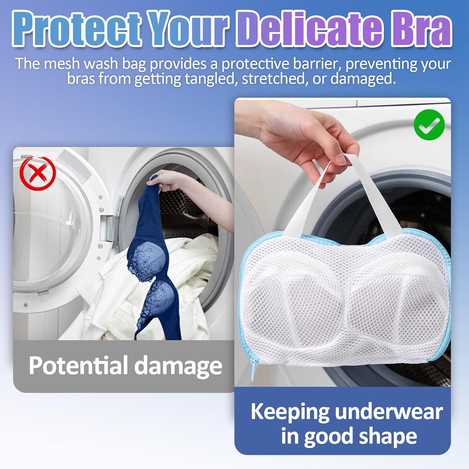 2-Pack Bra Wash Bags- Non-Defo - Multi Pack Underwear recension och pris