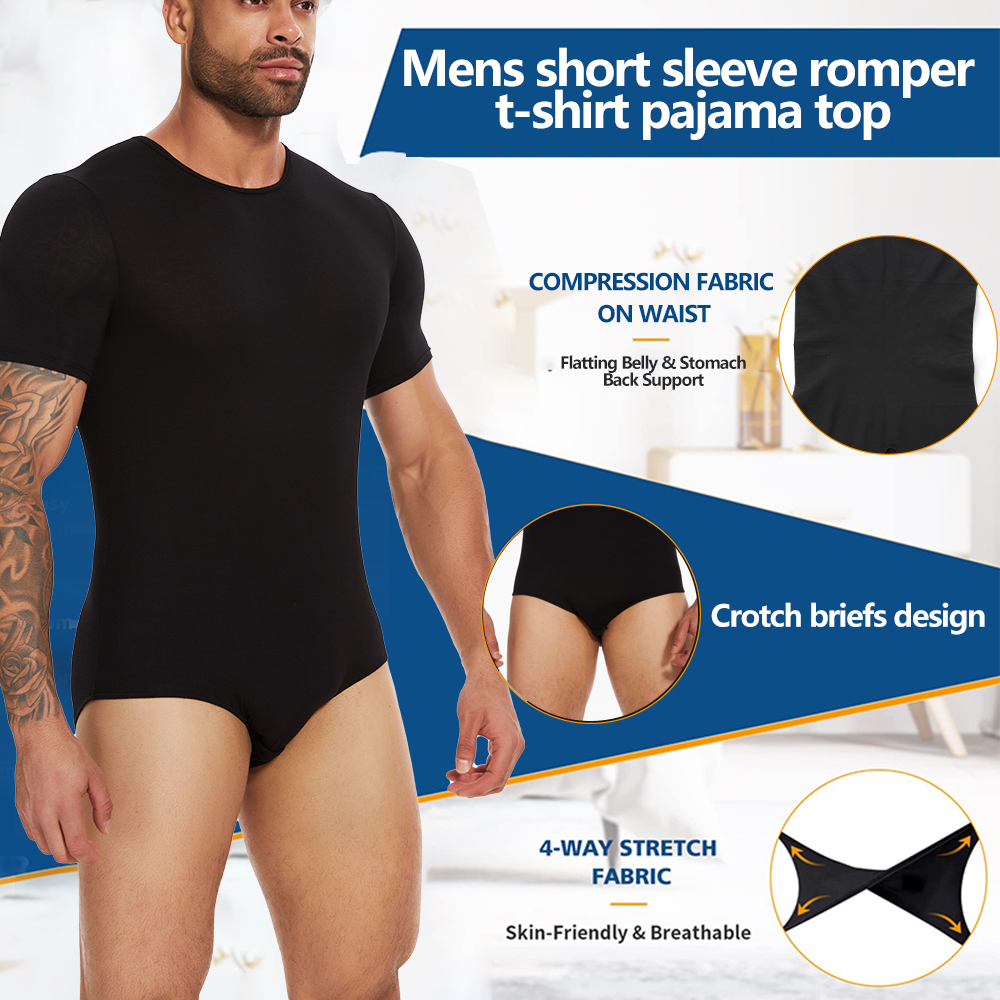 Short Sleeve Full Body Shaper  - Undershirt Crew Neck recension och pris