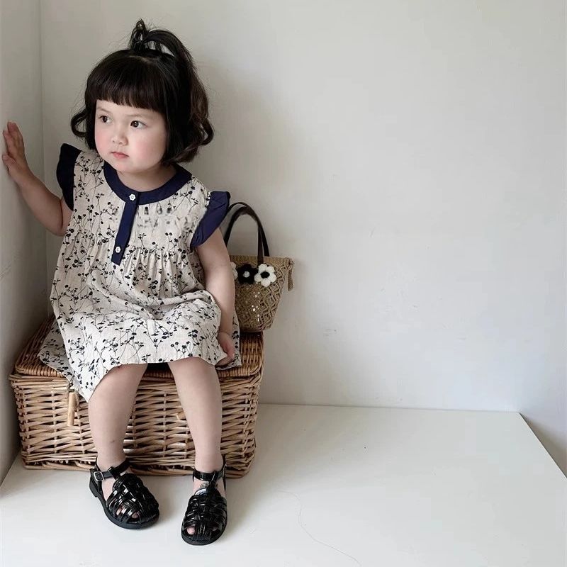 Girls summer floral dress 2024 - Undershirt Crew Neck recension och pris