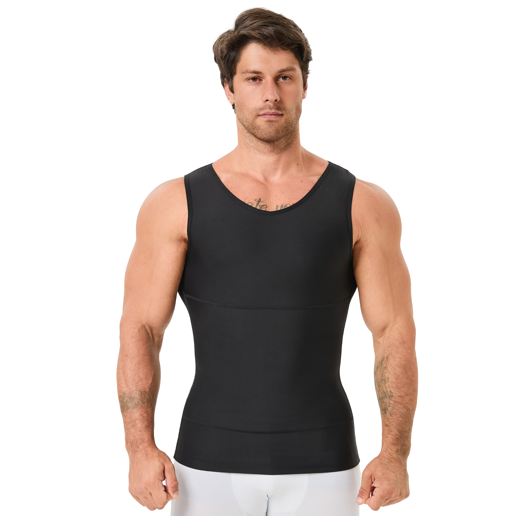 Men's V Neck Compression Shape - Undershirt Crew Neck recension och pris