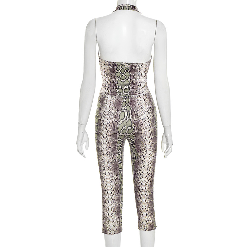 Serpentine Print Women Sexy 2  - Suspender Tank Top recension och pris