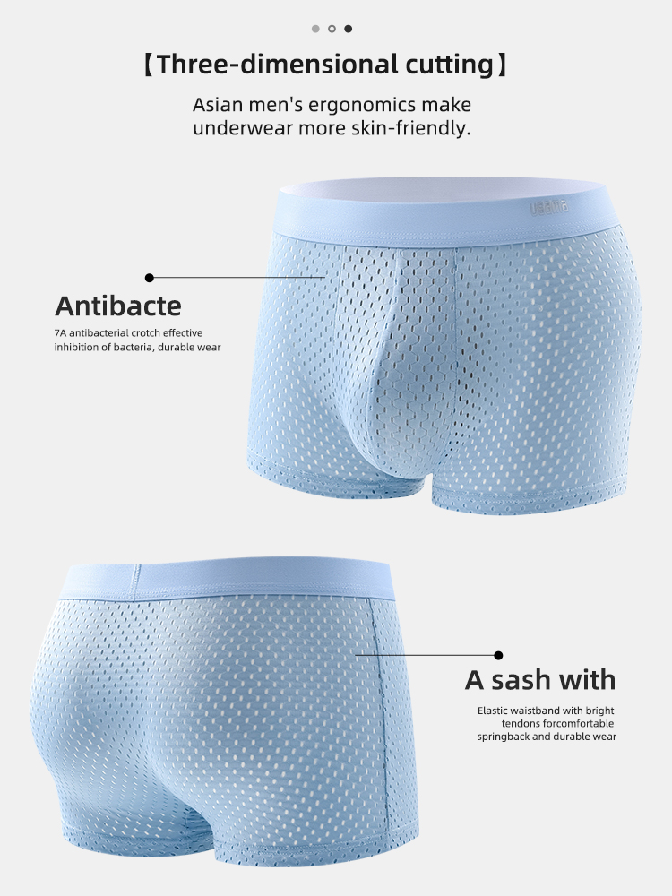 4pcs Men's Boxer Shorts Ice Si - Multi Pack Underwear recension och pris