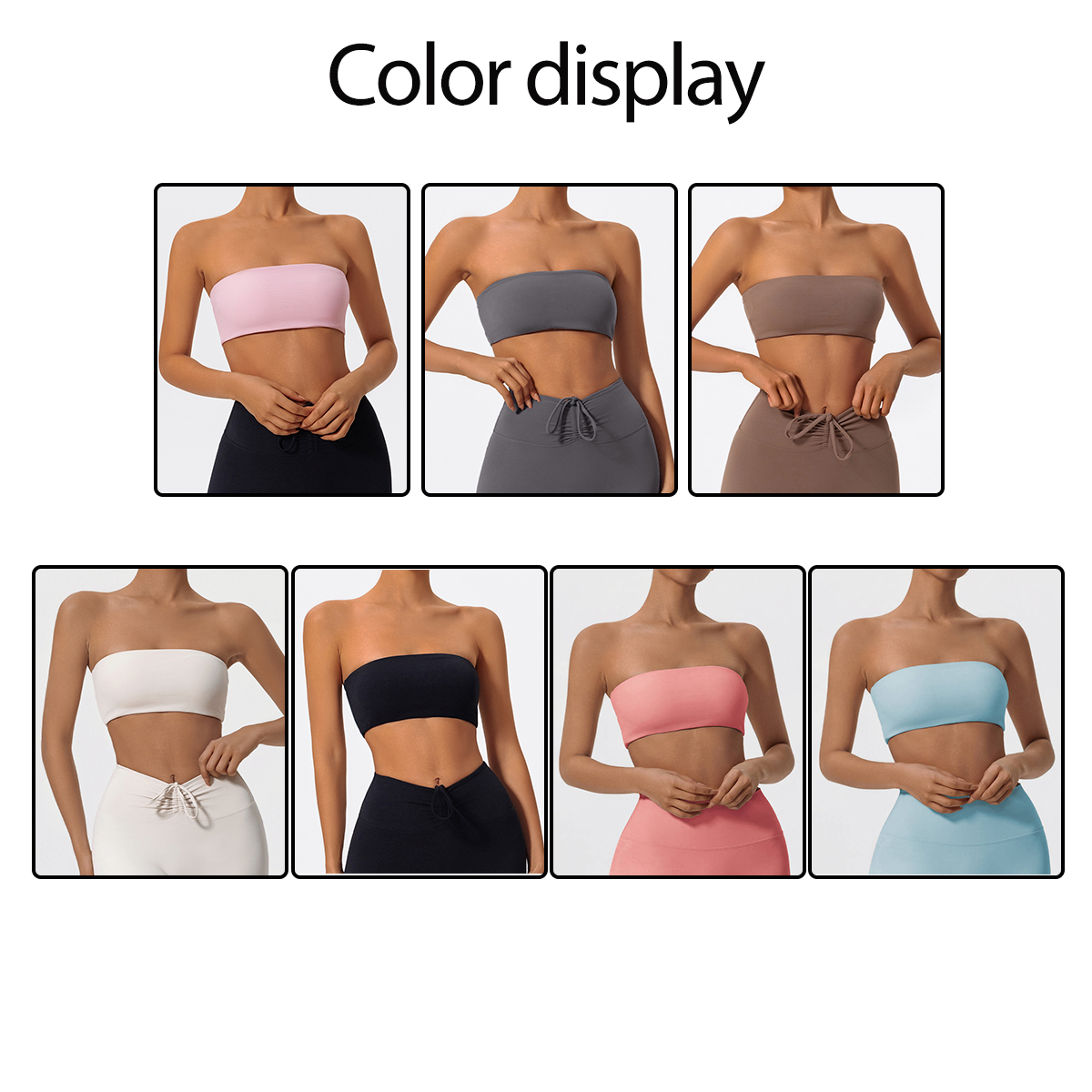 Strapless Sports Bra Gym Crop  - Quick Dry Underwear recension och pris