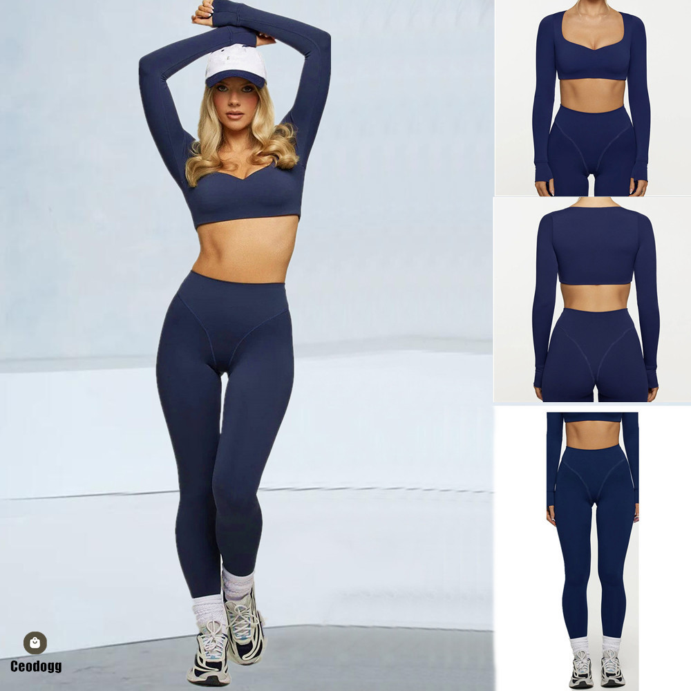 Pad 2PCS Women Yoga Set Long S - Compression Long Pant recension och pris