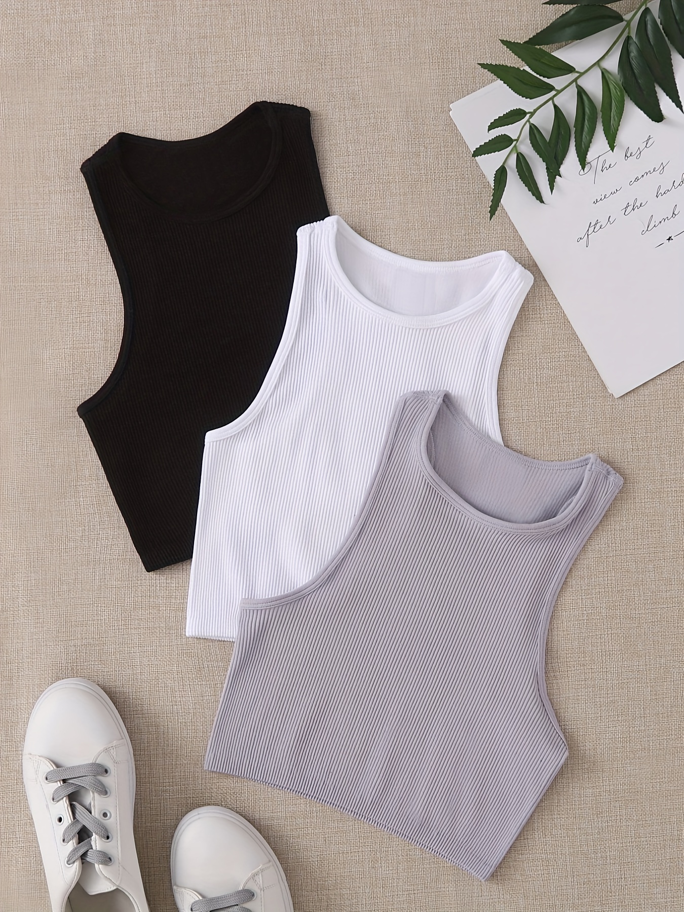 Ribbed Seamless Sports Bra Tan - Tank Top Ribbed recension och pris