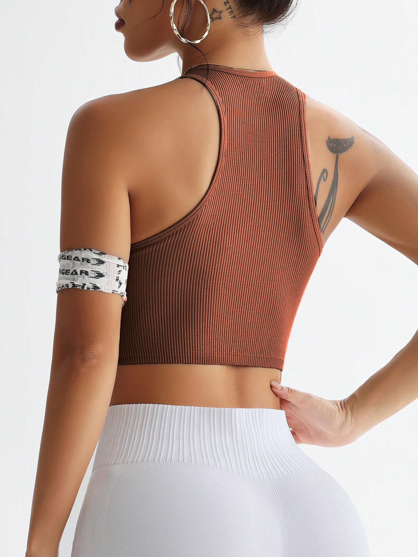 Ribbed Seamless Sports Bra Tan - Tank Top Ribbed recension och pris