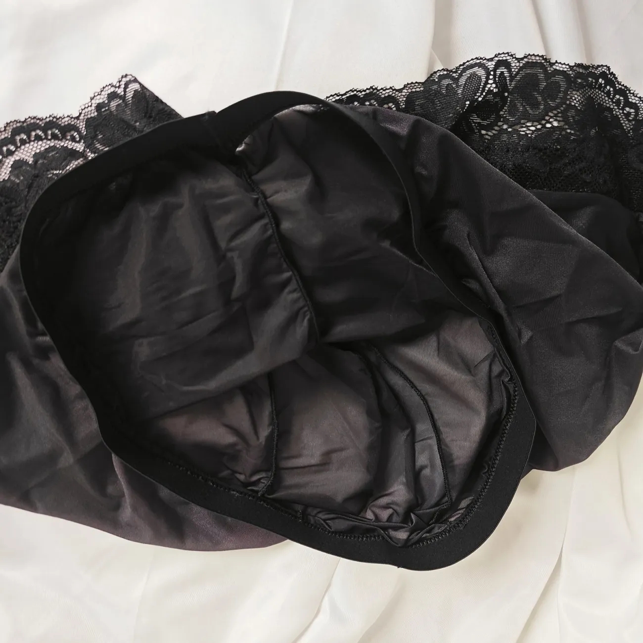 Sexy Man's Glossy Lace Hem Sho - Pouch Boxer Pouch recension och pris