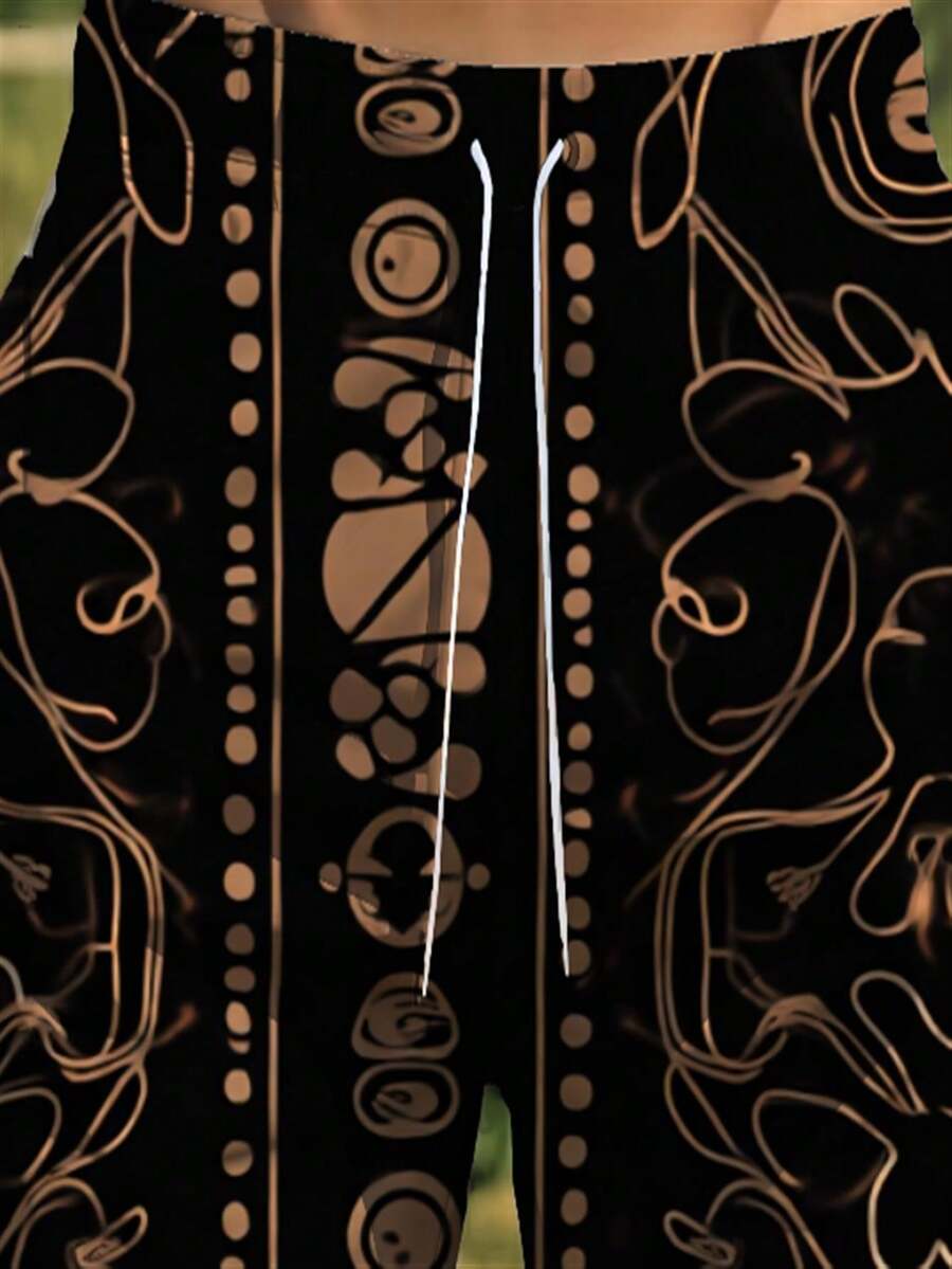 Mens Abstract Geometric Print  - Trunk Breathable Men recension och pris