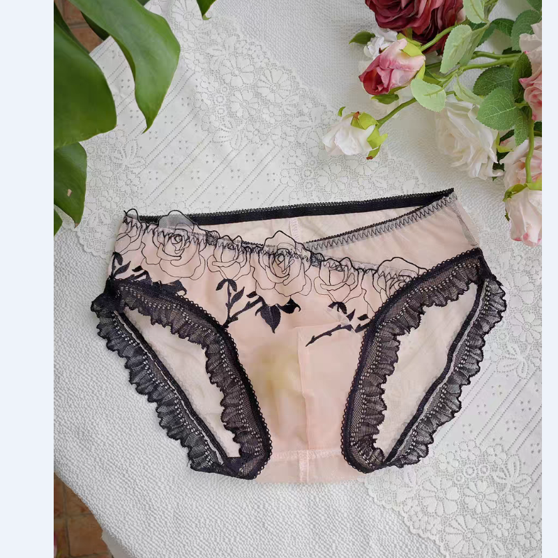 Men's Elegant Embroidery Lace  - Pouch Boxer Pouch recension och pris